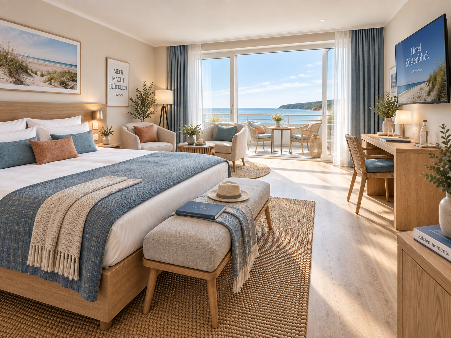 Komfort Doppelzimmer mit Balkon – Gesamtansicht